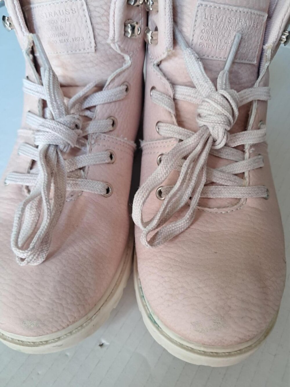 Levi’s Kids Girls Scarlet Trek Hiking Boots Size 2 Lace-Up Outdoor - Picture 6 of 7